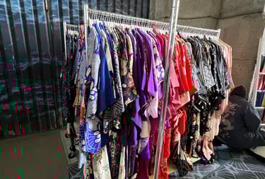 Vintage Silk Kimono's at Brooklyn Flea @ikimononyc