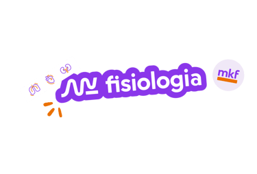 Logo MK Fisiologia estilizado com stickers
