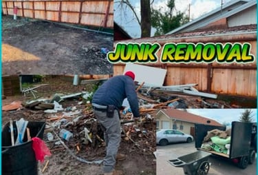 Junk removal before and after