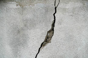 large concrete crack that needs repair