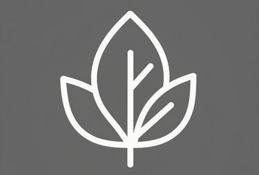 Minimalist white line art illustration of a human brain icon on a solid gray background.