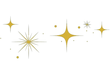 Elément décoratif - étoiles scintillantes- Rubenia Timmerman, auteure.