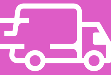 Photo of shipping truck icon