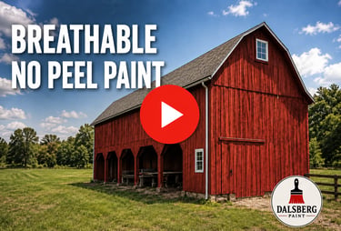 Video exterior wood barn paint breathable and no peel paint
