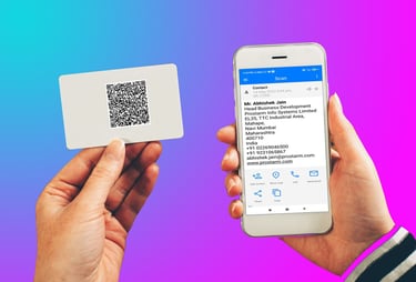 QR Code Visiting Card