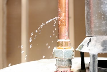 water leaking