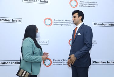 Diplomat from Suriname at a Chamber India Event