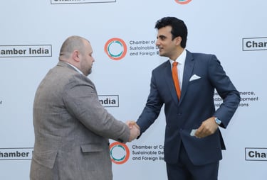 Diplomat from Ukraine at Chamber India Event