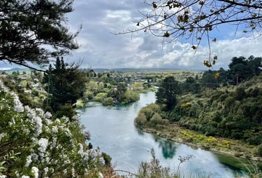 El rio Waikato a su paso por Taupo