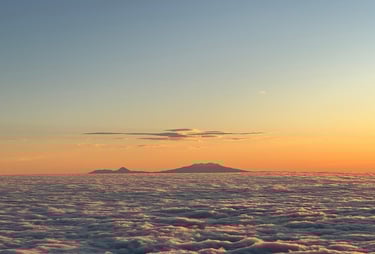 El monte Ruapehu visto desde el Taranaki