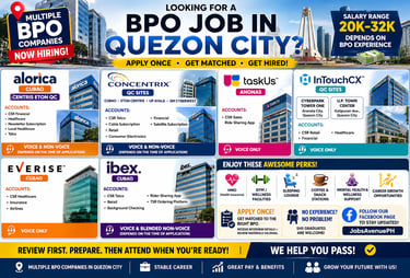 BPO Jobs Work From Home Jobs Part Time BPO  Alorica Address Concentrix Address VA Jobs