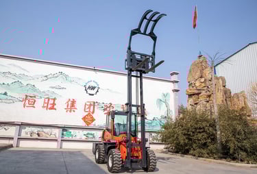 Brand New 61.5kw HWC-40A All Terrain Forklift lifting capability image