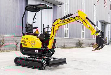 Brand New 1000kg HW-13W Crawler Excavator side view image