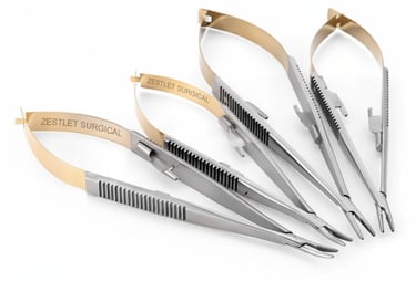 Strumenti dentali di alta qualità: porta-aghi dritti/curvi da 14 cm e 16 cm, pinze e pinzette. Scopr