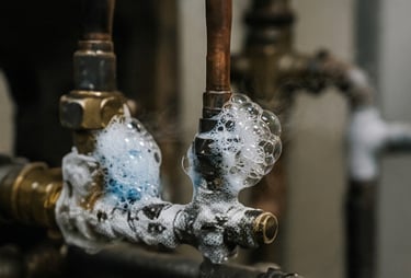 perdida de refrigerante en cañeria de freon