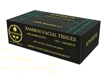 Sofierth bamboo facial tissues premium eco friendly tissue box