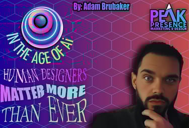 a tampa graphic designer with a beard and a beard, with a pink background and a purple