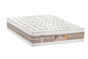 a mattress with a mattress and a pillow