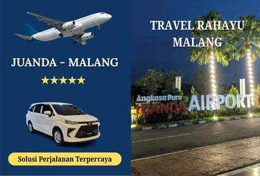 Layanan executive harga murah & antar depan rumah rute Juanda Malang via tol | Travel Rahayu Malang