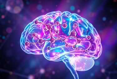 abstract depiction of a human brain