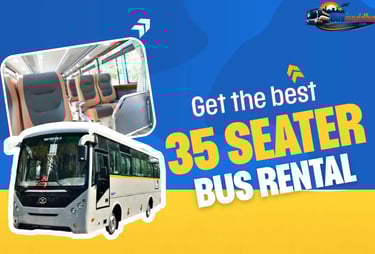 35 seater luxury bus interior and exterior view