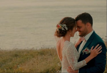 couple filmé par une videaste de mariage à Saint Malo