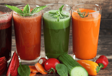 Jus de légumes diététique