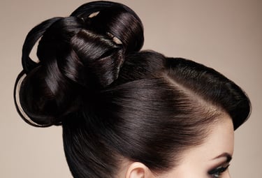 Sophisticated formal updo hairstyle - Special occasion hair styling Brookfield Illinois