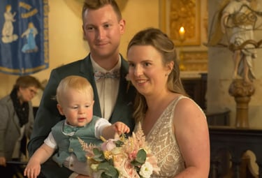 cérémonie religieuse filmée par une vidéaste de mariage à Saint Malo