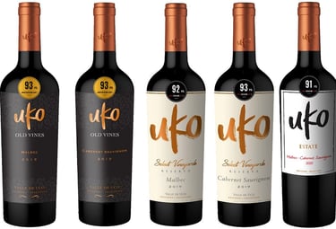 a variety of wine bottles with a variety of wines