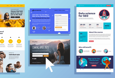 Landing Page Design.