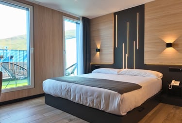 Habitación doble superior del Hotel Focus en el Pas de la Casa, Andorra. En los Pirineos