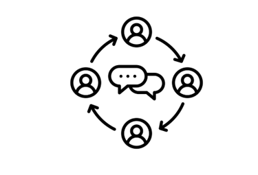 Icon for advanced communication techniques – PhD-led training in structuring answer for interviews
