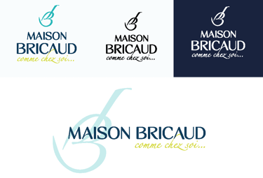 Logo - Identité visuelle - Laurent Bricaud - Restaurant Maison Bricaud- Amy Atelier Graphique