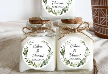 trois bougies personnalisees mariage bapteme evenement