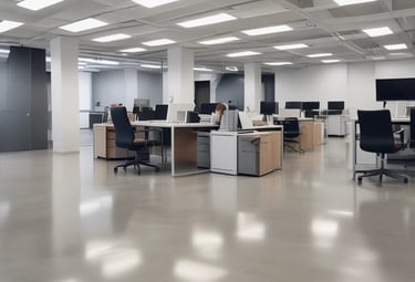 A well-maintained event space ready for guests after cleaning.