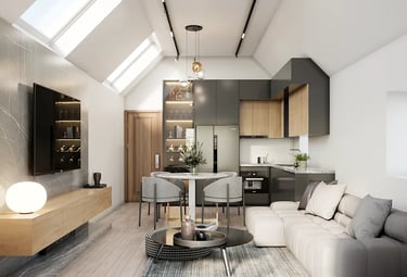 open kitchen design concept