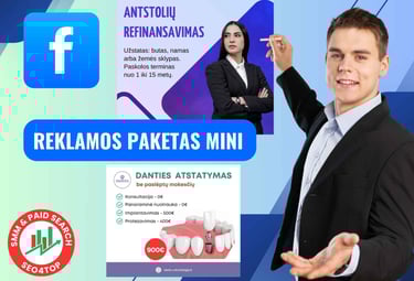 Facebook reklamos paketas MINI