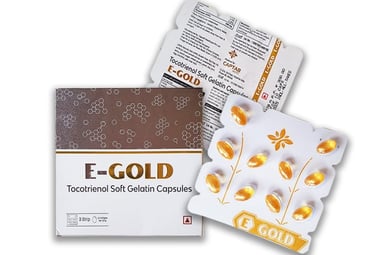 Tocotrienol soft gelatin capsules, E-Gold Capsules, Vitamin-E, Tocotrienol, multivitamins, vitamins
