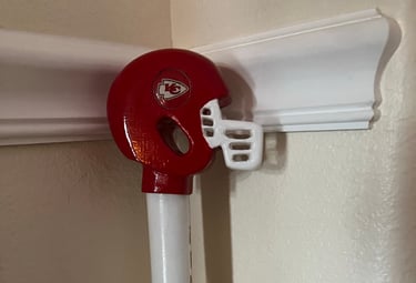 Carved Football cane7