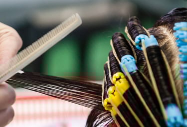 Professional hair perm with rollers - Ladies perm services Brookfield IL