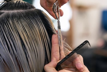 Hair cutting service at Just Teasin salon 2