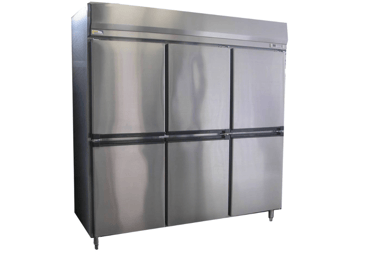 Upright Refrigerator 6 Doors ตู้แช่เย็น 6 ประตู สแตนเลส Chill / Freezer
