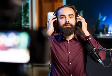 Youtuber haciendo streaming