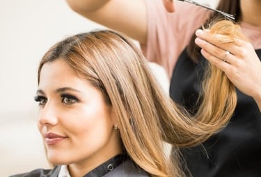 stock photo hair cutting 
