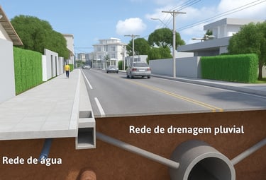 rede de aguas pluviais
