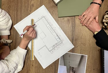 Plan d'une cuisine sur mesure à Caen