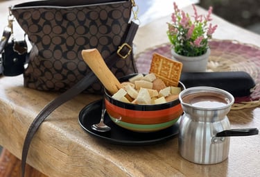 Migao con Chocolate en el Mirador Café del Río