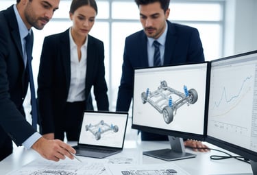 análise de simulação mecânica via software