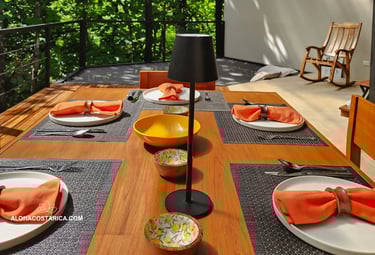 outdoor dining room